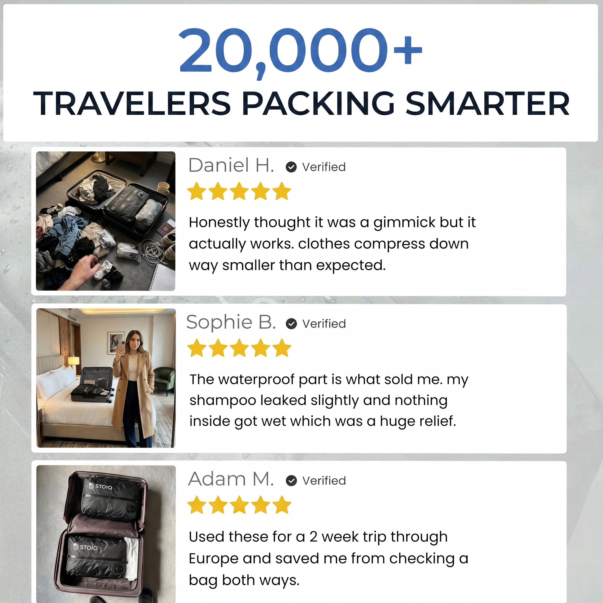 Stoiq Checked Bag Bundle product photography