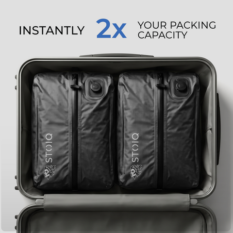 Stoiq Checked Bag Bundle product image - vacuum compression bag set for checked luggage