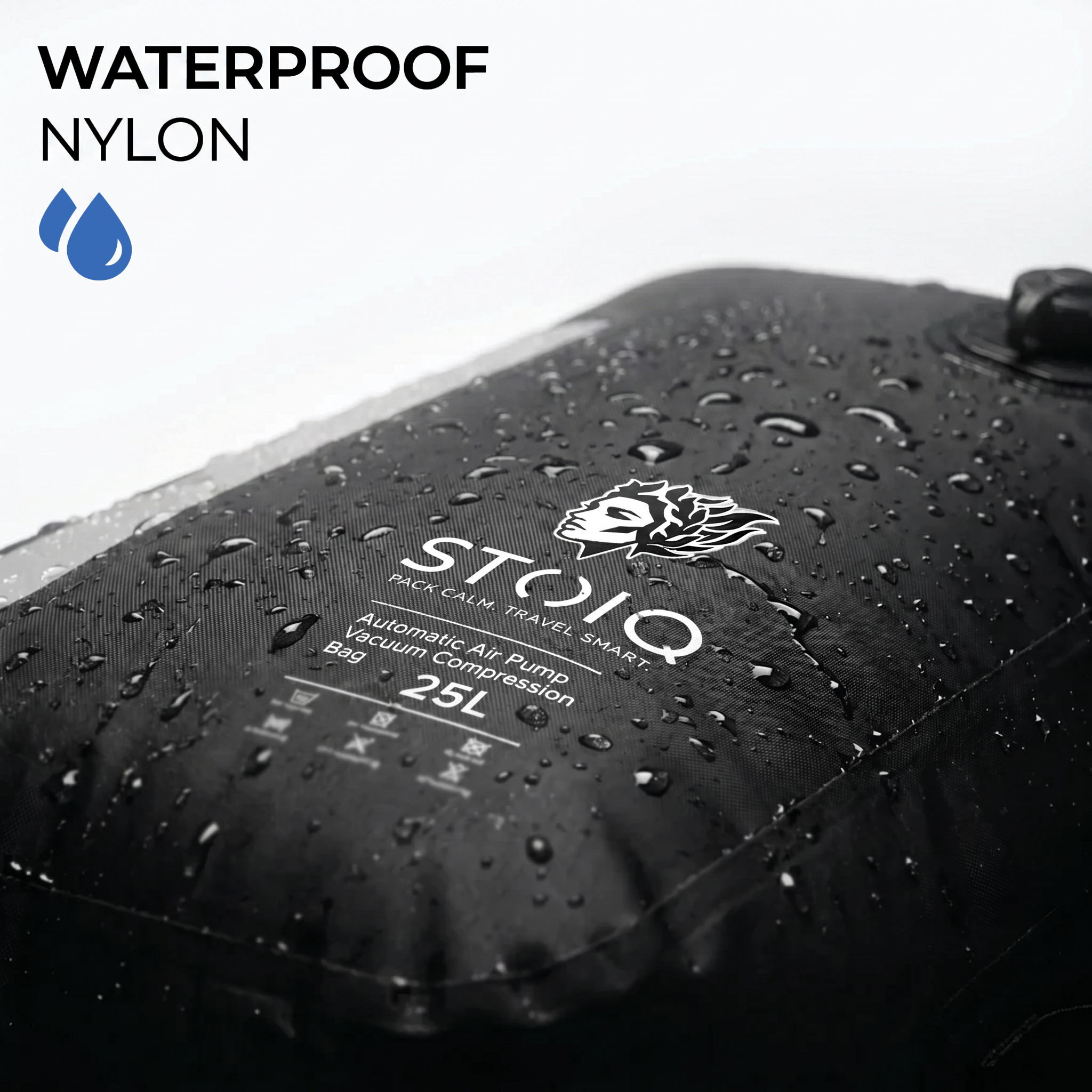 Stoiq Checked Bag Bundle detail shot - vacuum compression bags